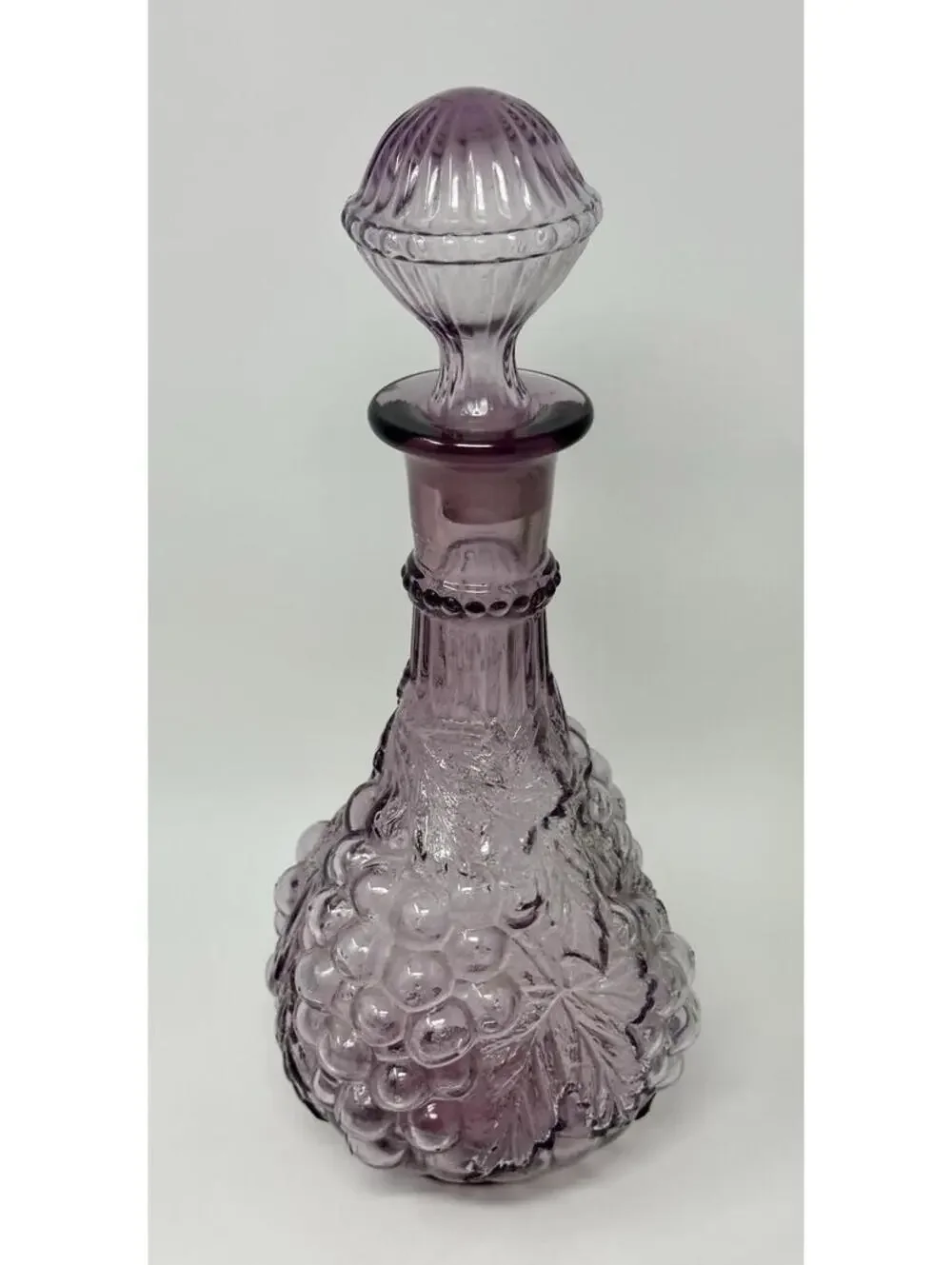 Imperial Glass Grape Purple Wine Decanter w/ Stopper
